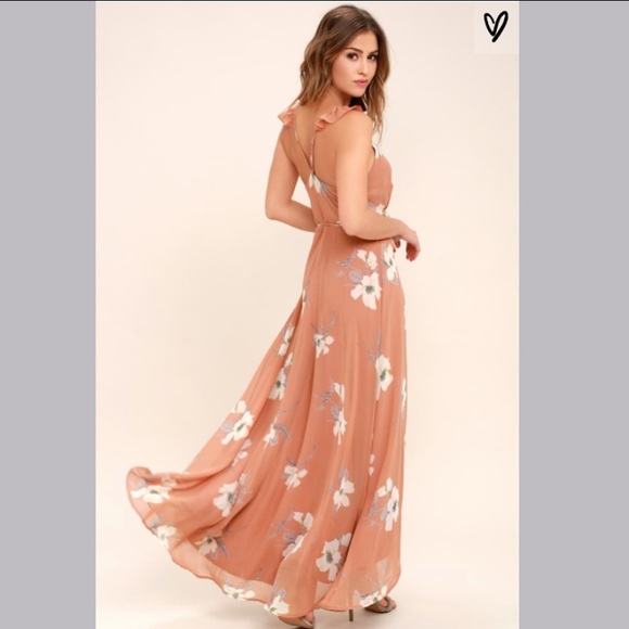 NWOT Lulu’s ‘All Mine’ Floral Print Wrap Dress - Picture 6 of 7